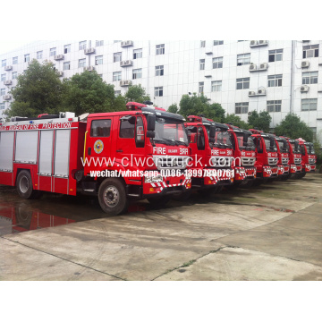 SINOTRUCK 4X2 6000liters Water Foam Fire Truck